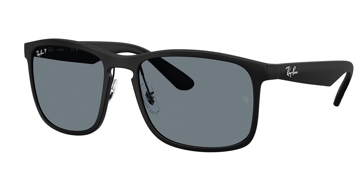 Ray-Ban RB4264 Polarized 601S80 Square Matte Black Sunglasses ...