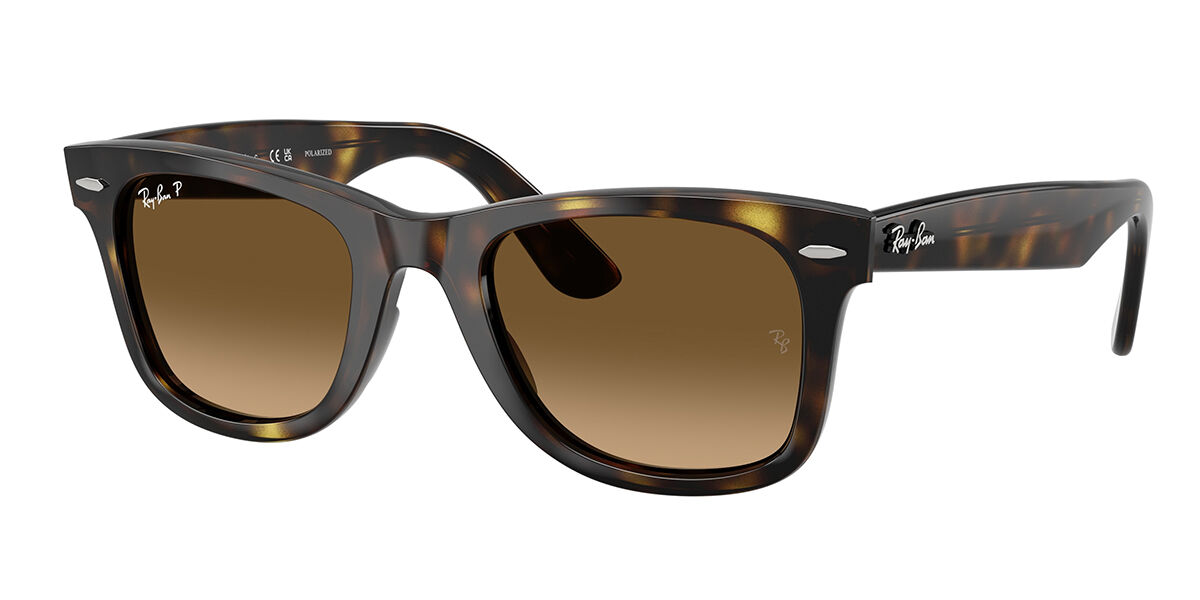 Ray-Ban RB4340 Wayfarer Polarized 710/M2 50 Sk&ouml;ldpaddem&ouml;nstradeshell Solglas&ouml;gon M&auml;n