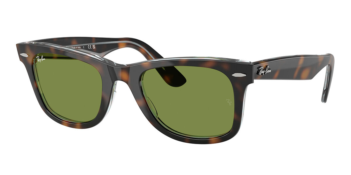 Ray-Ban RB2140F WAYFARER Asian Fit 14134E 52 Sk&ouml;ldpaddem&ouml;nstradeshell Solglas&ouml;gon M&auml;n