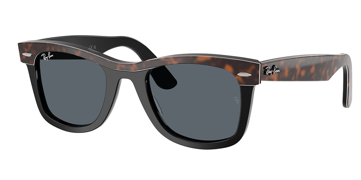 Ray-Ban RB2240F Wayfarer Asian Fit 1441R5 52 Svarta Solglas&ouml;gon M&auml;n