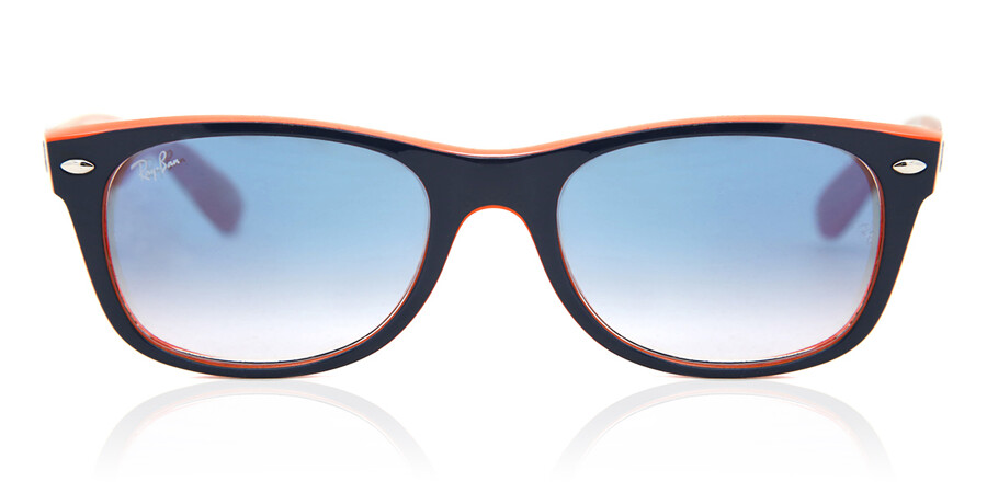 radicaal Zelfgenoegzaamheid leer Ray-Ban RB2132 New Wayfarer Color Mix 789/3F Sunglasses in Blue Orange |  SmartBuyGlasses USA
