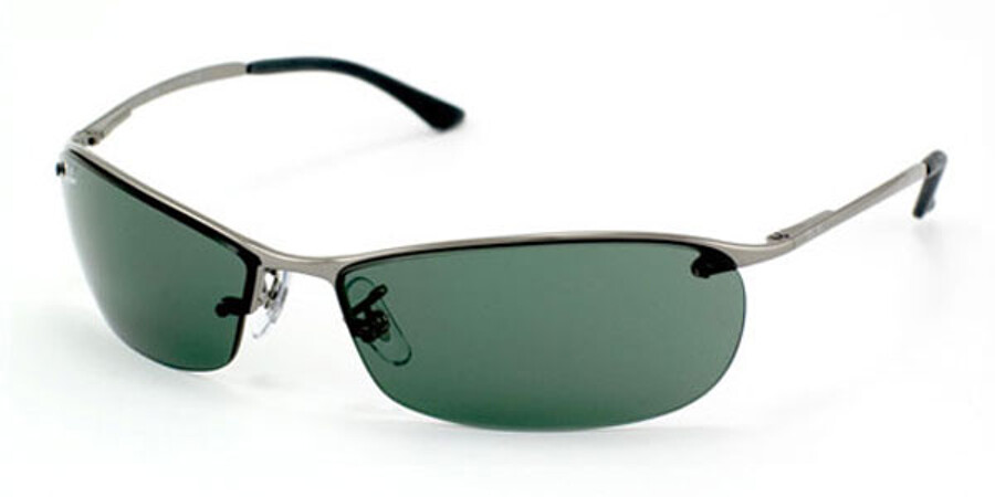 Ray-Ban RB3186 Top Bar Rectangle 004/71 Sunglasses Grey | SmartBuyGlasses UK