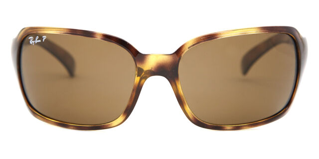 Ray-Ban RB4068 Highstreet Polarized 642/57 Wraparound Havana  display picture 1