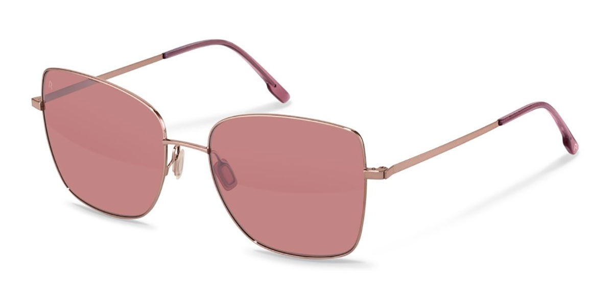 Rodenstock R1446 B128 スクエア Rose Gold/Pink サングラス