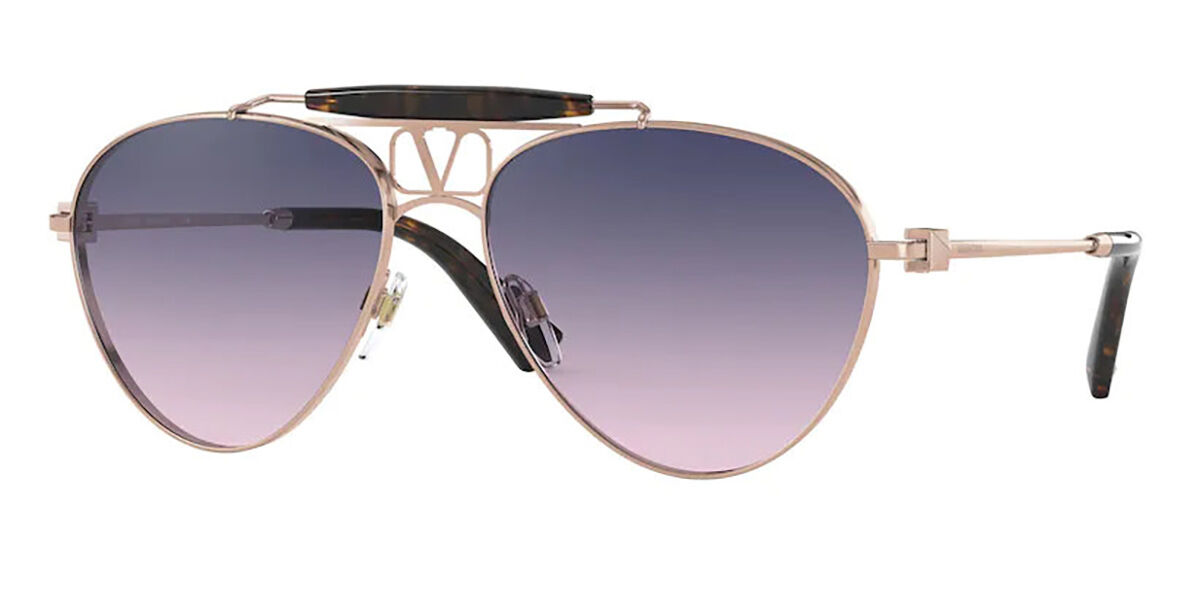 Valentino VA2039 3004I6 Sunglasses Rose Gold | VisionDirect Australia