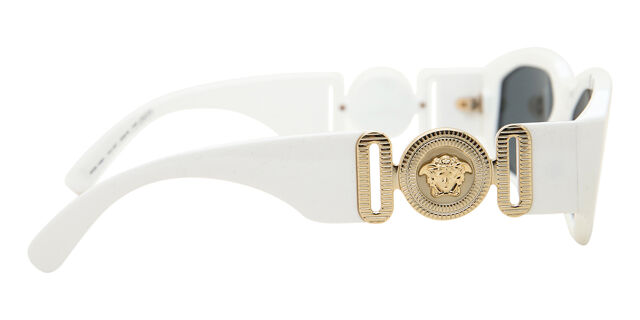 Versace White Sunglasses wuth Gold sides Versace VE4361 401/87 Geometric White Sunglasses  main image 2