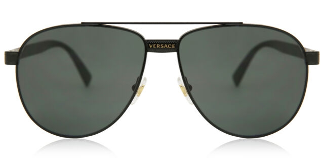 Versace VE2209 100987 Pilot Black Sunglasses  display picture 1