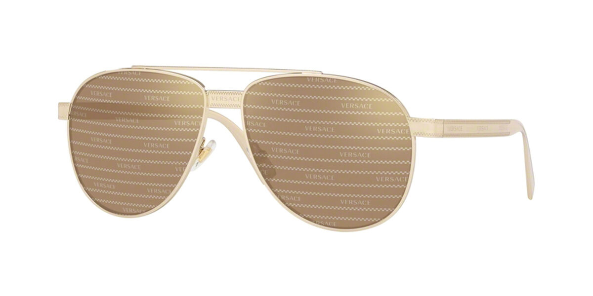 Accessories Sunglasses Aviator Glasses Versace Aviator Glasses \u201e0VE2232 Havana\u201c brown 