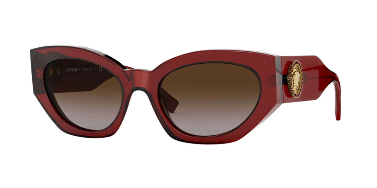 Versace Ve4376b 38813 Sunglasses Burgundy Visiondirect Australia 