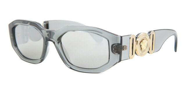 Versace VE4361 311/6G Geometric Transparent Grey Sunglasses  display picture 1
