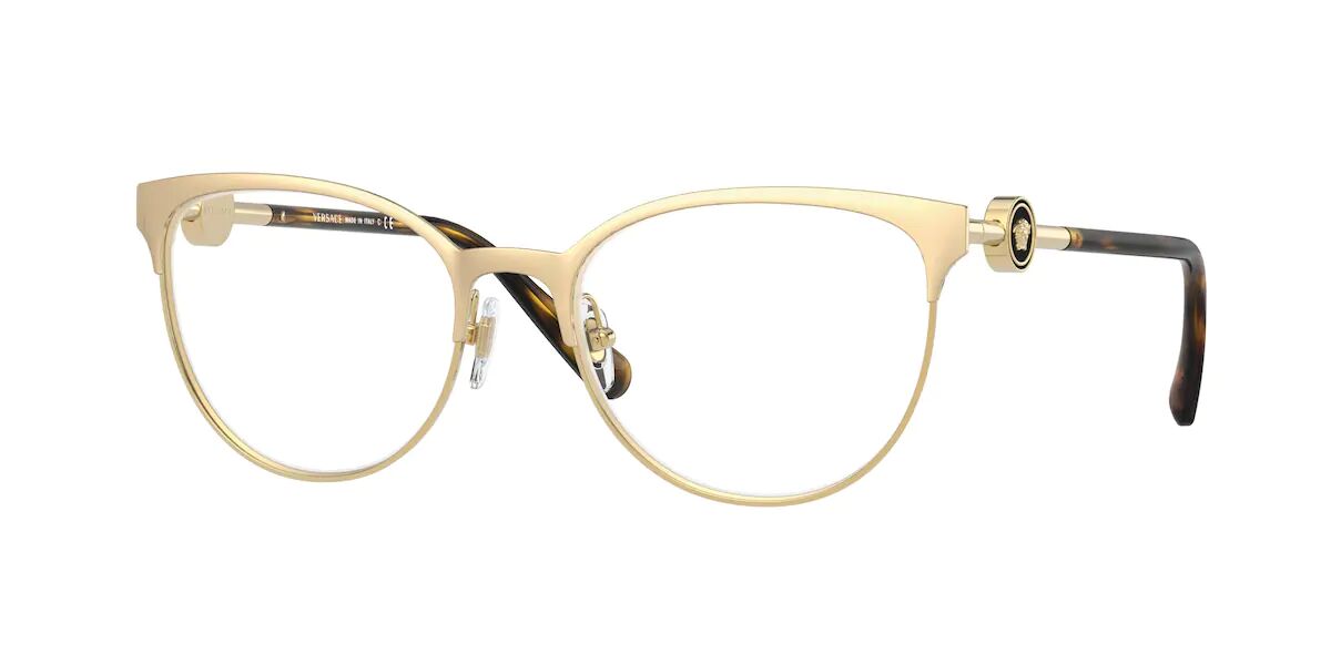 Versace VE1271 1410 Glasses Matte Gold | VisionDirect Australia