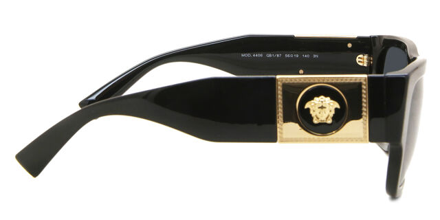 Versace VE4406 GB1/87 Square Black Sunglasses  display picture 1