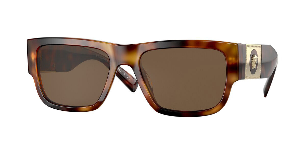 Versace VE4406 53472L Sunglasses Transparent Honey Brown | VisionDirect ...