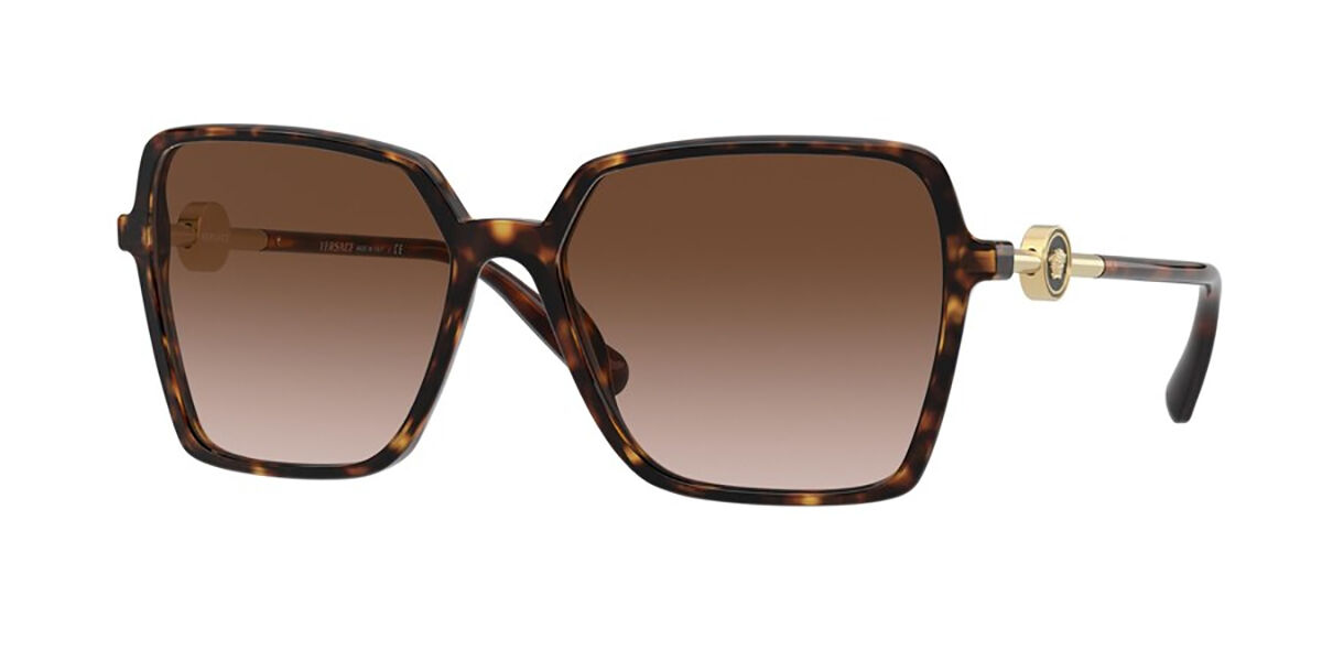 Photos - Sunglasses Versace VE4396F Asian Fit 108/13 Women’s  Tortoiseshell 