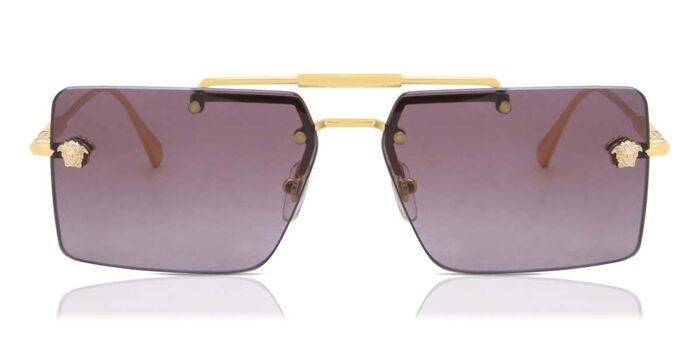Versace VE2245 1002/5 Pilot Gold Sunglasses | SmartBuyGlasses US display picture 2