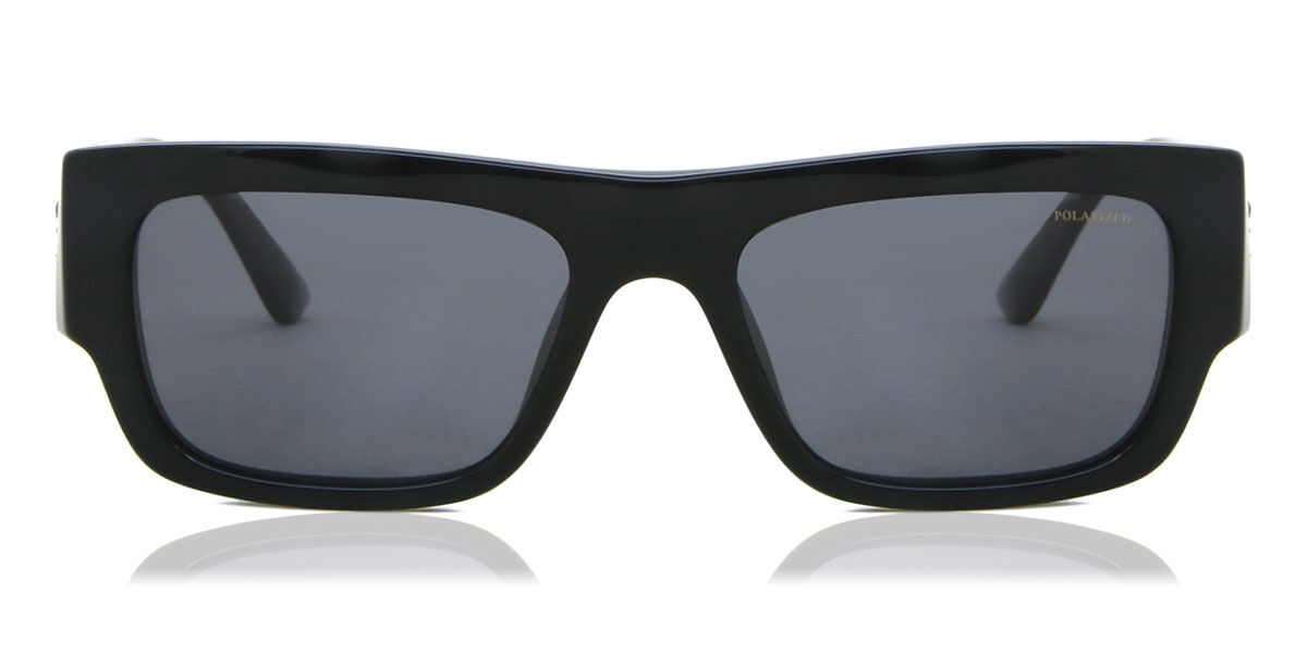 Photos - Sunglasses Versace VE4416U Polarized GB1/81 Men's  Black Size 53 