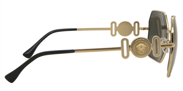 Versace VE2248 Polarized 100287 Square Gold Sunglasses  display picture 1