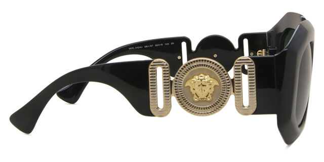 Versace VE4424U GB1/87 Geometric Black Sunglasses  display picture 1