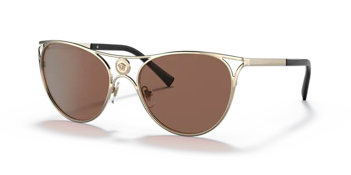 Versace VE2237 125273 Sunglasses Pale Gold VisionDirect Australia