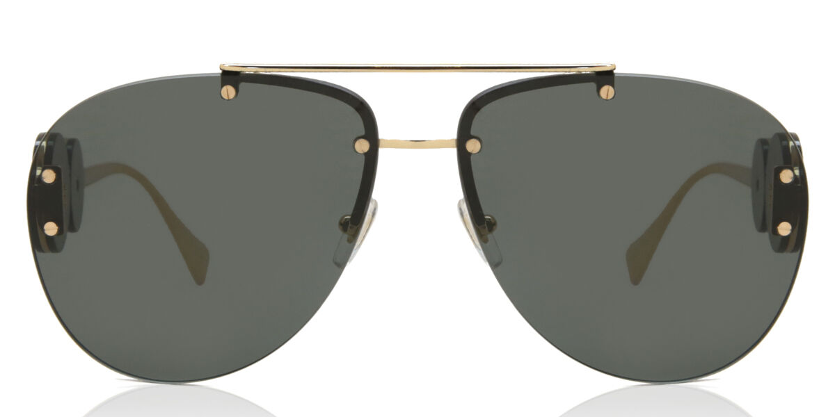 Photos - Sunglasses Versace VE2250 100287 Women’s  Gold Size 63 