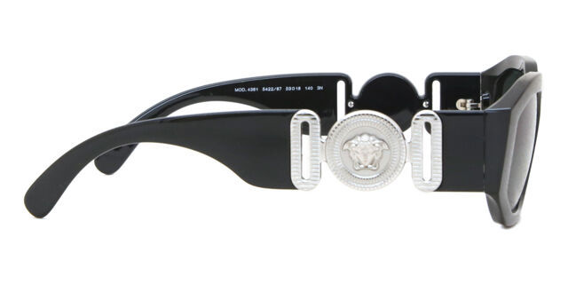 Versace VE4361 542287 Geometric Black Sunglasses  display picture 1