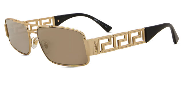 Versace VE2257 10025A Pilot Gold Sunglasses | SmartBuyGlasses US display picture 1