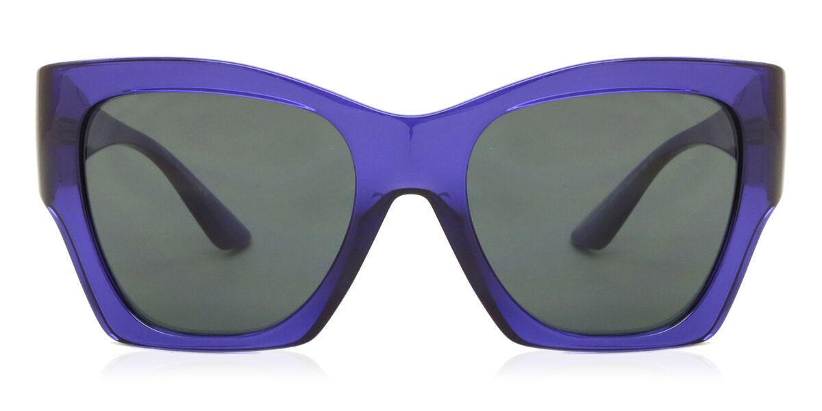 Amazon.com: Versace Women's Narrow Rectangle Sunglasses, Purple  Transparent, One Size : Clothing, Shoes & Jewelry