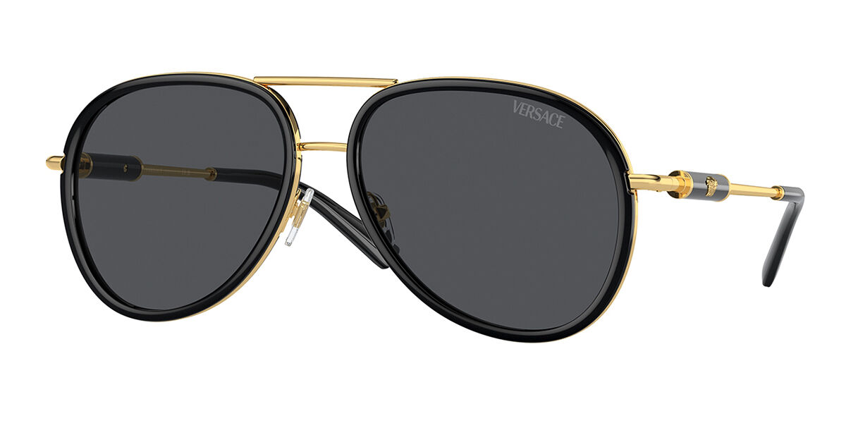 Photos - Sunglasses Versace VE2260 100287 Men's  Black Size 60 