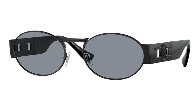 Versace VE2264 1261/1 Oval Matte Black Sunglasses  display picture 2