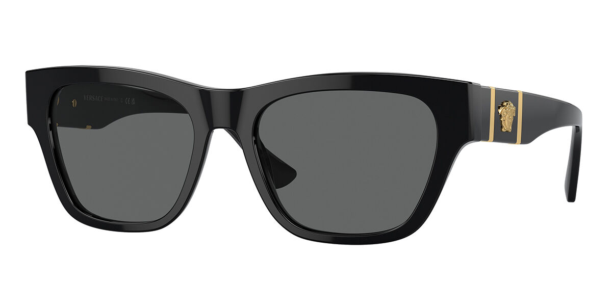 Photos - Sunglasses Versace VE4457 GB1/87 Men's  Black Size 55 