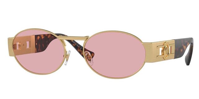 Versace VE2264 100284 Oval Dull Gold Sunglasses  display picture 3
