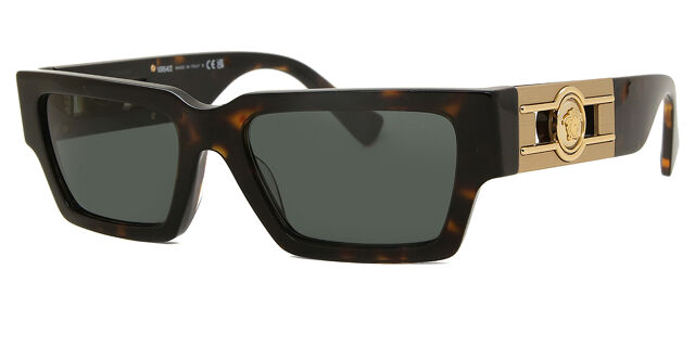 Versace VE4459 108/87 Rectangle Dark Tortoise Sunglasses  display picture 3