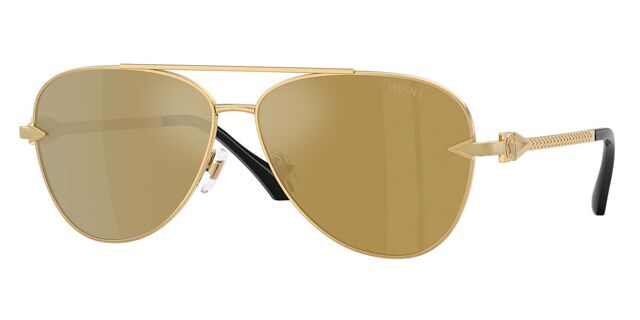 VERSACE Aviator Sunglasses ? Authentic $354 Authentic Versace 2150-Q 1002/81 Men main image 3
