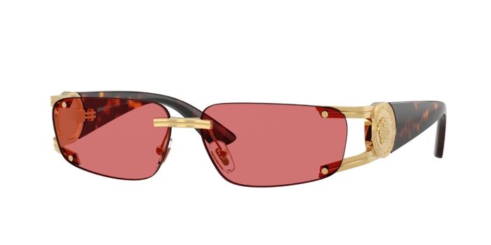 Versace VE2291 100287 Rectangle Gold Sunglasses  display picture 2