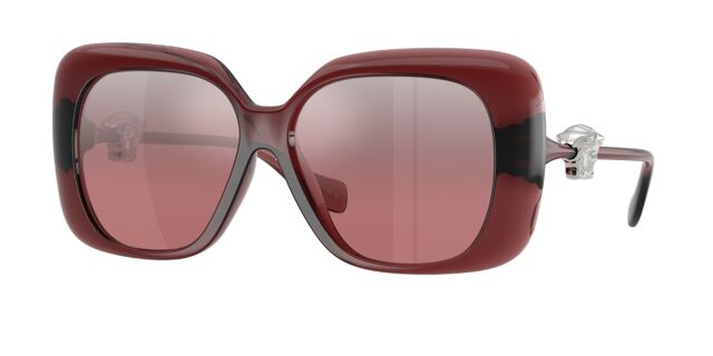 Versace VE4499U 55397E Square Transparent Wine Red  display picture 3