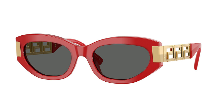 Versace VE4501F Asian Fit 554287 Cat Eye Full Red Sunglasses ...
