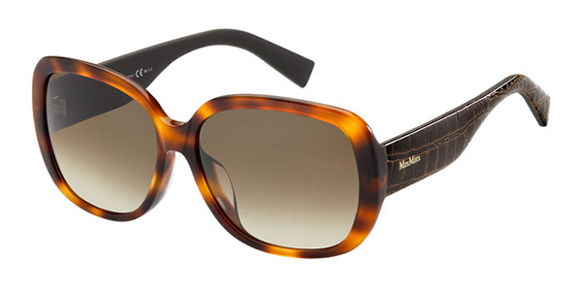 Max Mara Mm0001fs Asian Fit Nvgj6 Sunglasses Brown Visiondirect Australia