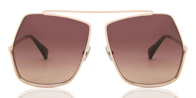 Max Mara MM0006 28F Pilot Shiny Rose Gold Sunglasses  display picture 3