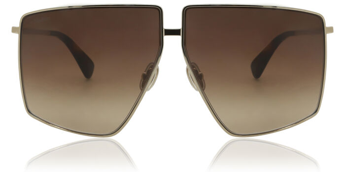 Max Mara MM0098 GLIMPSE6 01A Square Shiny Black Sunglasses  display picture 3