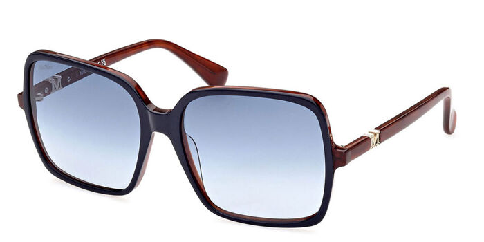 Max Mara MM0125 68A Square Red Horn Sunglasses  display picture 3