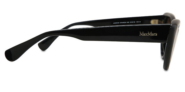 Max Mara Sunglasses MM0039-01E-51 New with tags MAX MARA Logo10 MM0039 01E Black Cat Eye Plastic Sunglasses  main image 4