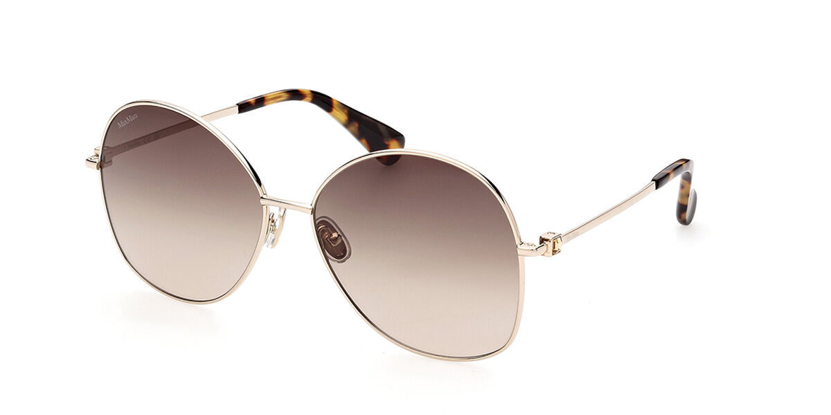 Photos - Sunglasses Max Mara MM0034 32F Women’s  Gold Size 60 