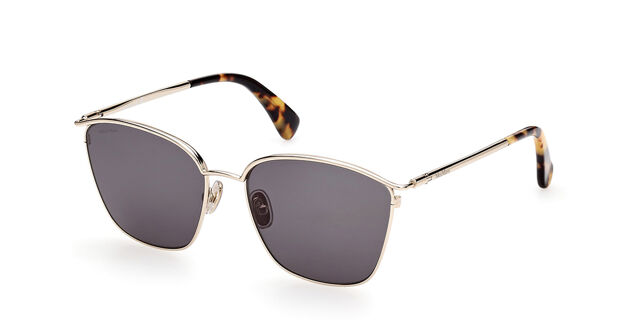Max Mara MM0043 53N Square Gold Sunglasses | SmartBuyGlasses US display picture 1