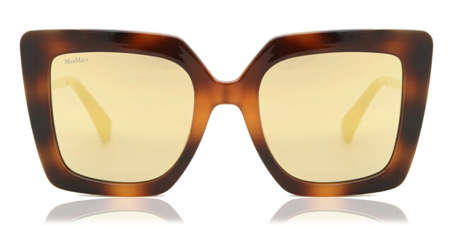 MaxMara Tortoise Sunglasses Max Mara MM0024 52P Square Dark Tortoise Sunglasses  main image 3