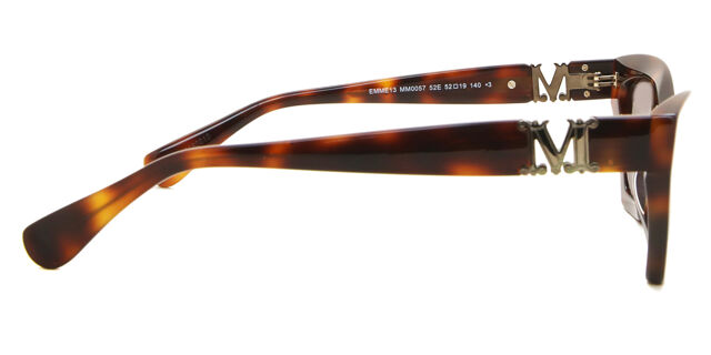 Max Mara MM0057 52E Cat Eye Dark Tortoise Sunglasses 