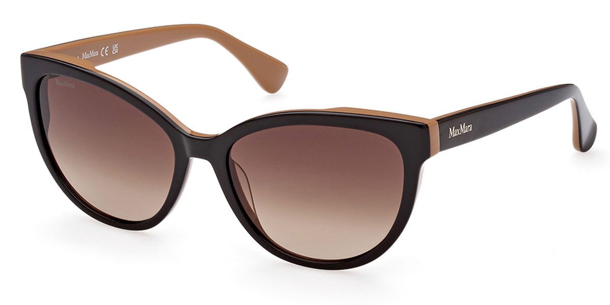 Max Mara MM0058 50F Sunglasses in Black Brown | SmartBuyGlasses USA