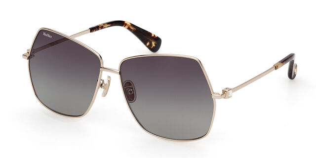 Max Mara MM0035-H 32P Geometric Light Gold Sunglasses  display picture 1