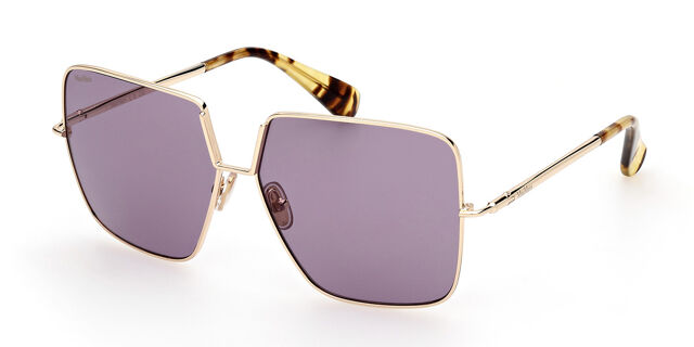 Max Mara MM0082 DESIGN9 32Y Square Gold Sunglasses  display picture 3