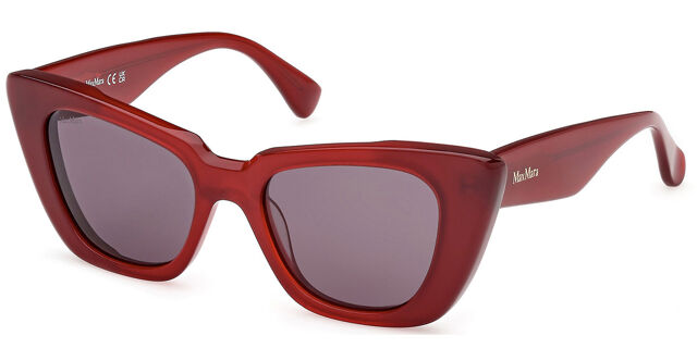 Max Mara MM0099 GLIMPSE5 66A Cat Eye Shiny Dark Red 