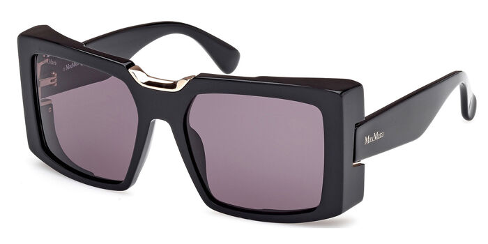 Max Mara MM0124 60A Square Beige Brown Horn Sunglasses  display picture 1